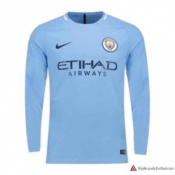 Camiseta Manchester City Primera equipación ML 2017-2018